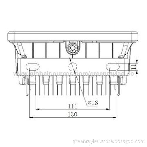 20W LED Floodlight with 5,000lm Luminous Flux, IP65, UL/CE -marked